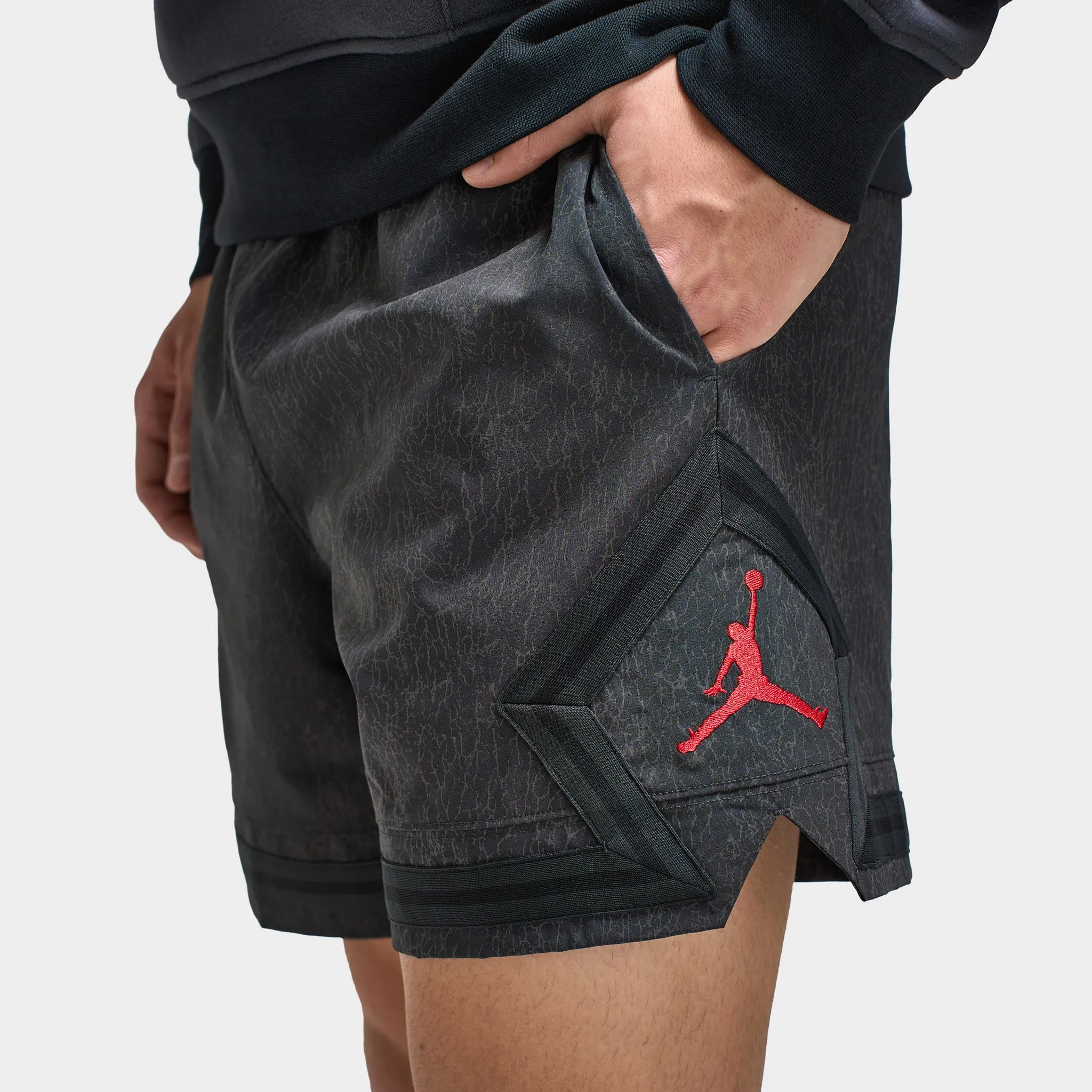 Jordan Jordan Dri-FIT Reflektierende Diamond Shorts Off Noir / Gym Rot