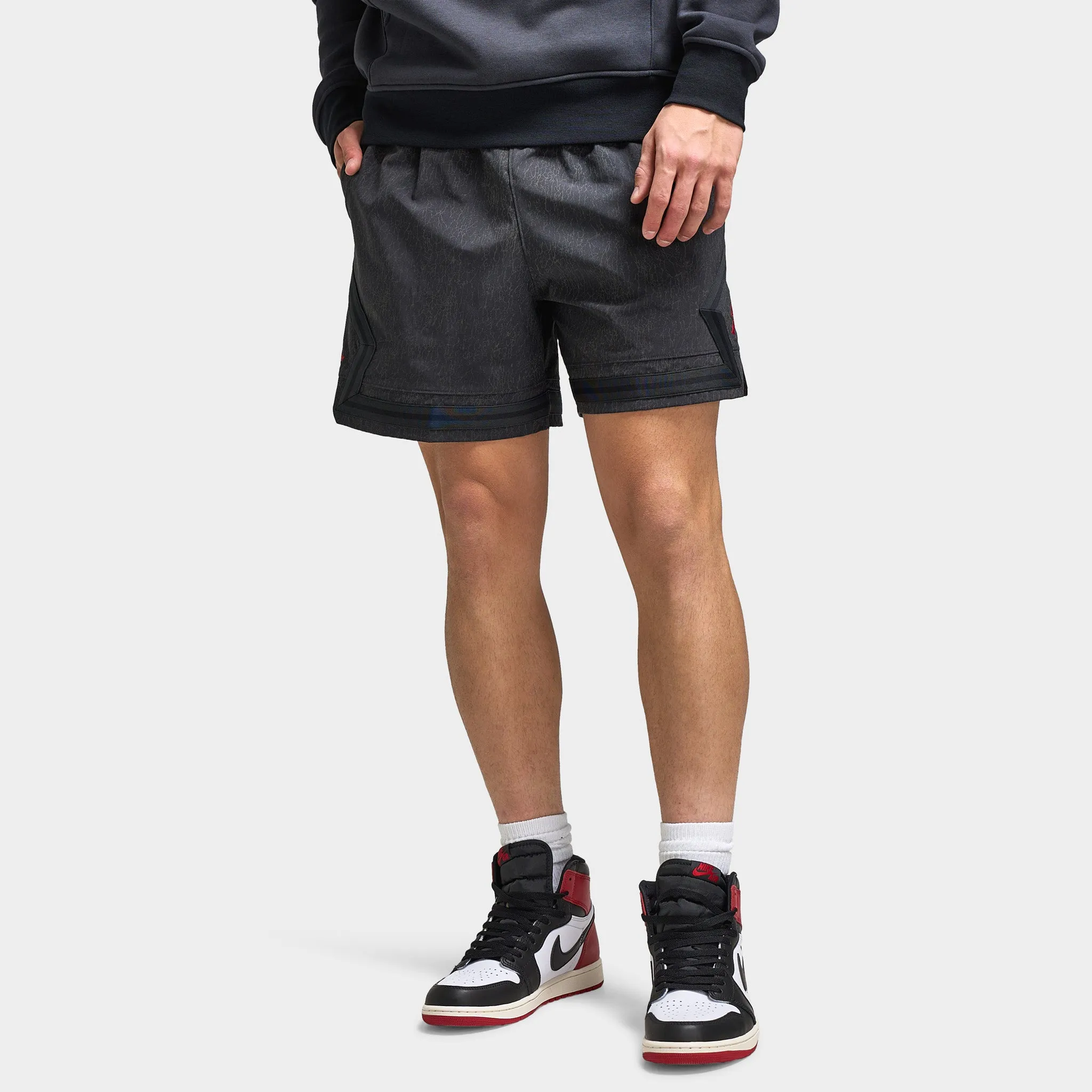 Jordan Jordan Dri-FIT Reflektierende Diamond Shorts Off Noir / Gym Rot