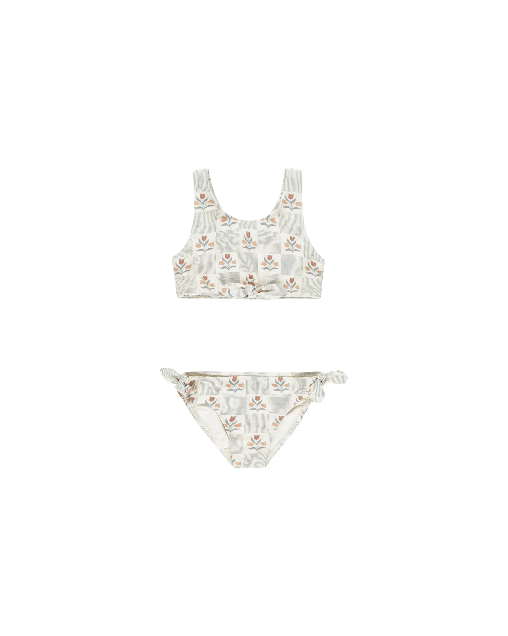Geknoteter Bikini || Garten Gitter