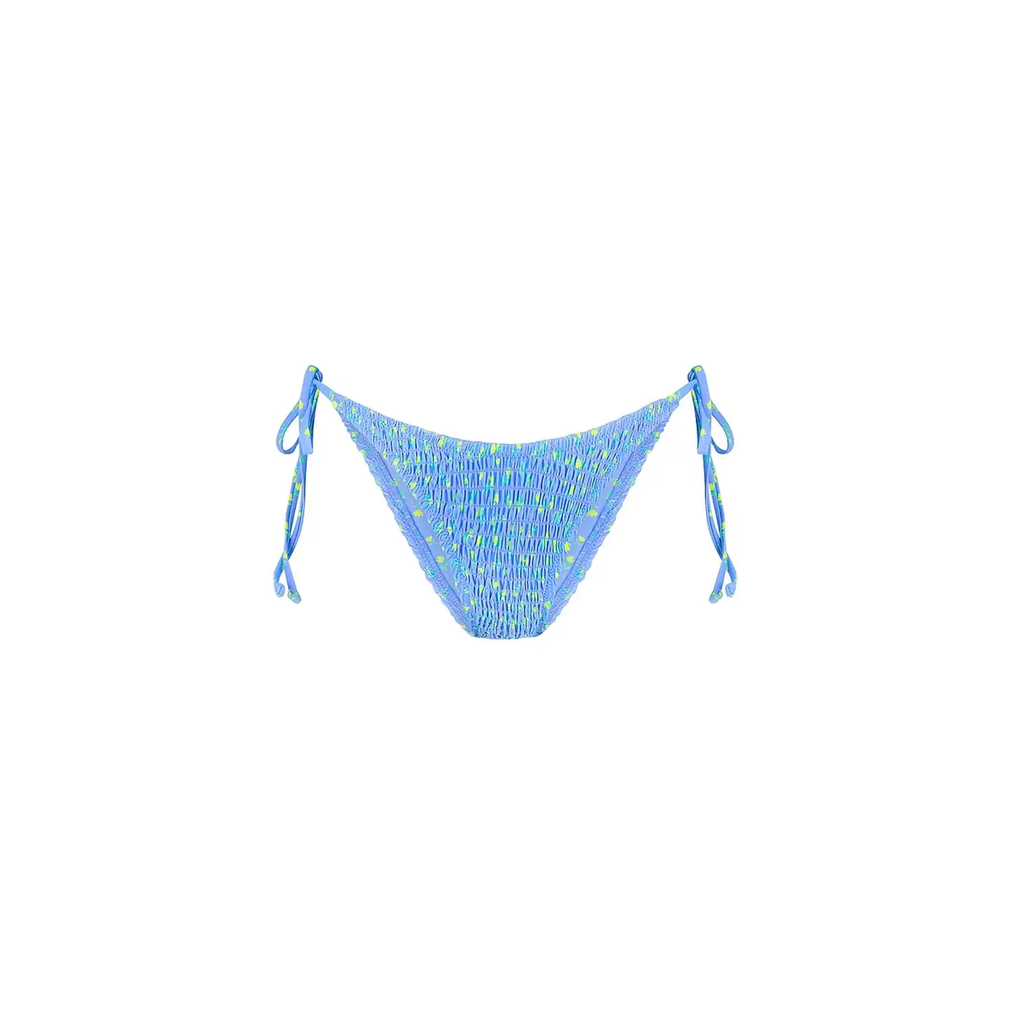 KULANI KINIS Gekräuseltes Tauch- Cheeky Bikini-Höschen - Zitronenblüte