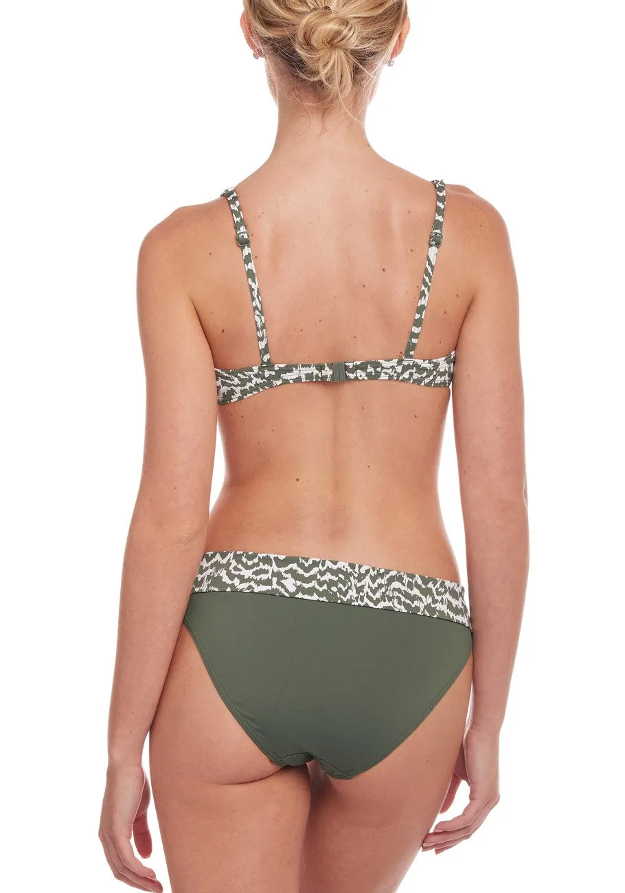 LASCANA Damen-Bikini-Oberteil mit Animal-Print und Bügel