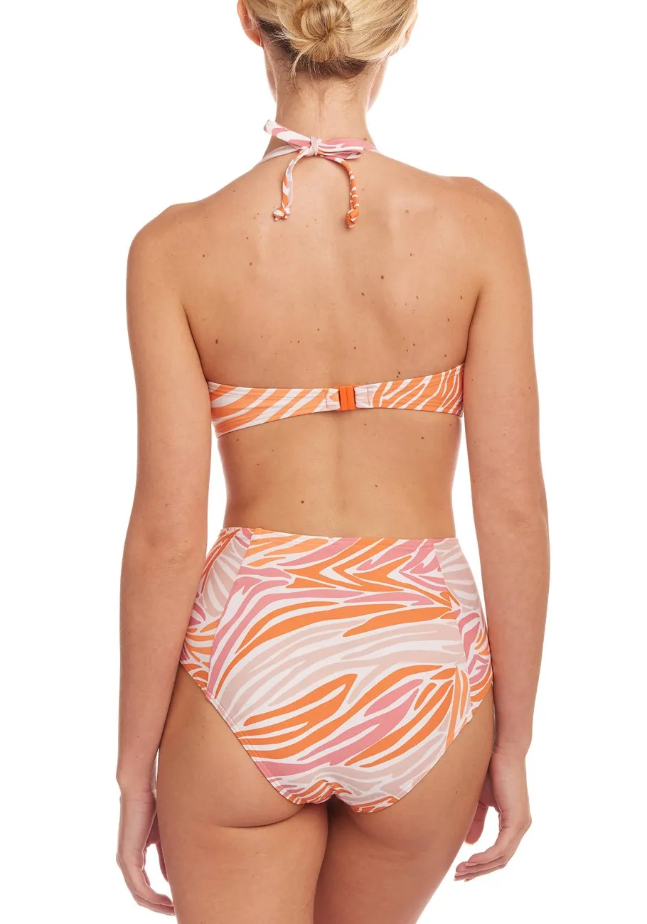 LASCANA Damen Bikini-Oberteil im Zebra-Print mit Bandeau