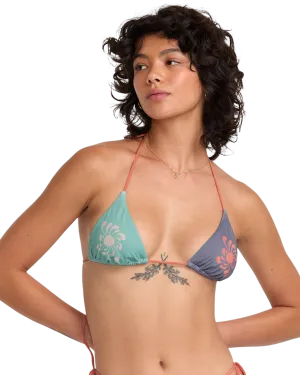 Lauryn Alvarez Halter Tri Bikini-Oberteil in Mehrfarbig