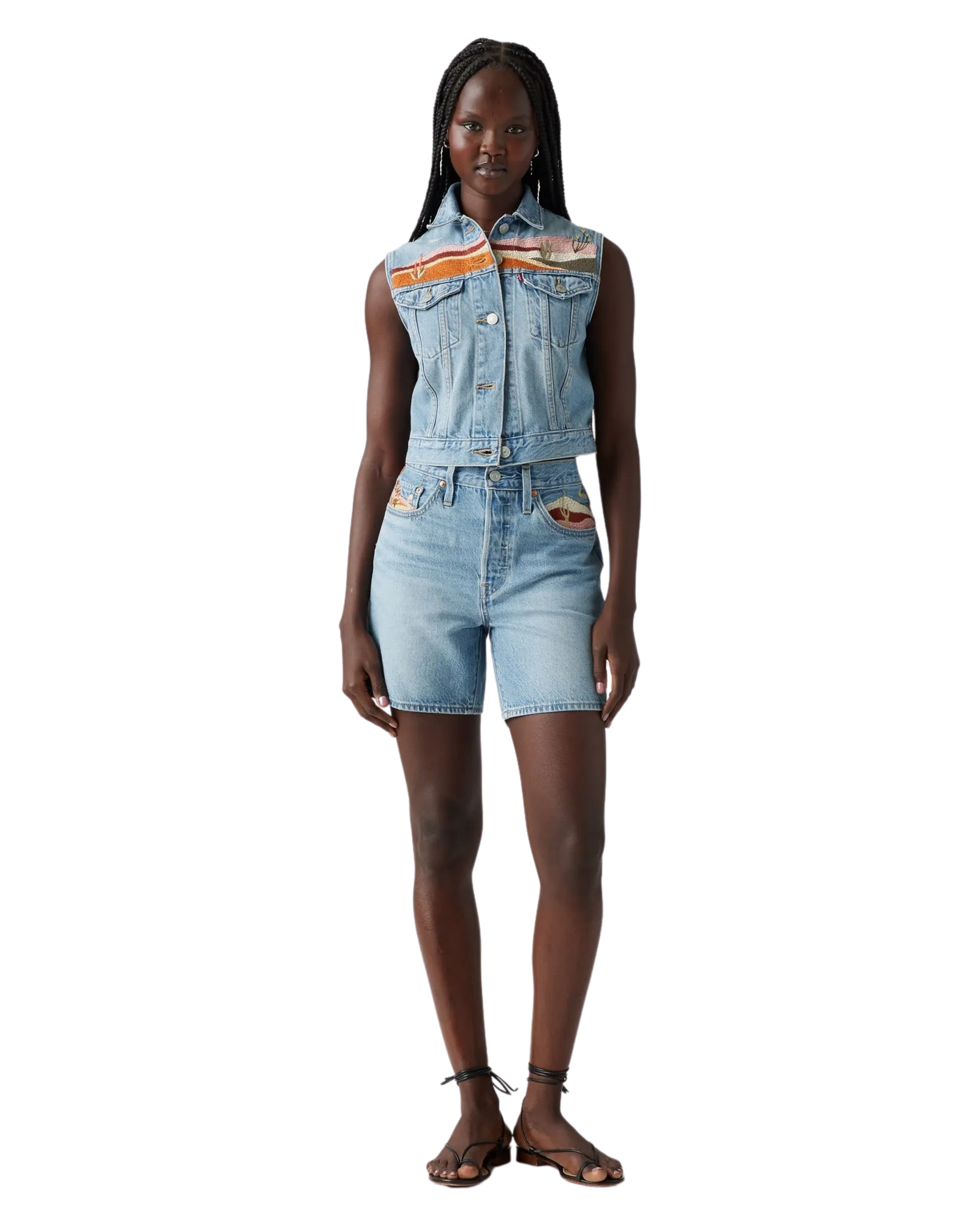 Levi's Kleidung 501® Original High Rise Mid-Thigh Walkshorts in Wüstenutopie