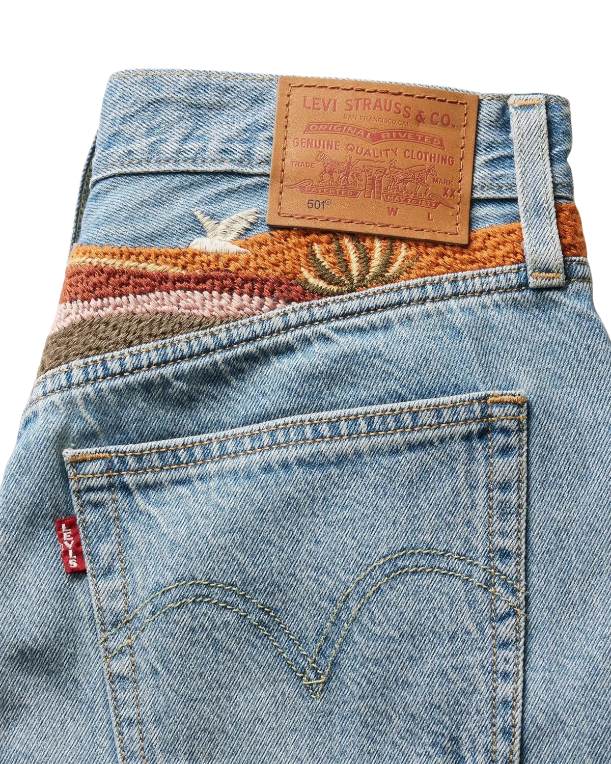 Levi's Kleidung 501® Original High Rise Mid-Thigh Walkshorts in Wüstenutopie