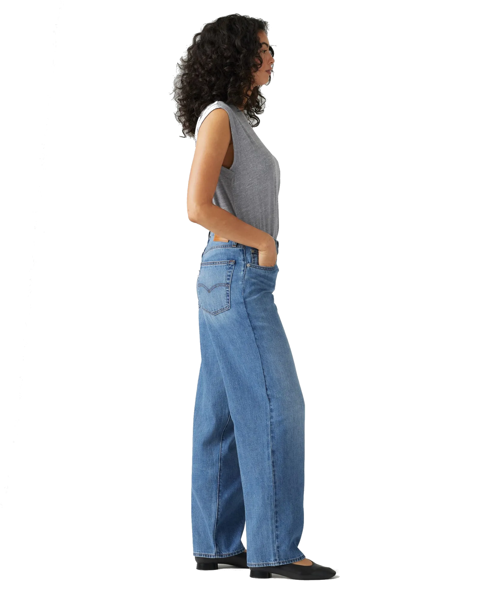Levi's Baggy Dad Jeans in Heavy Check