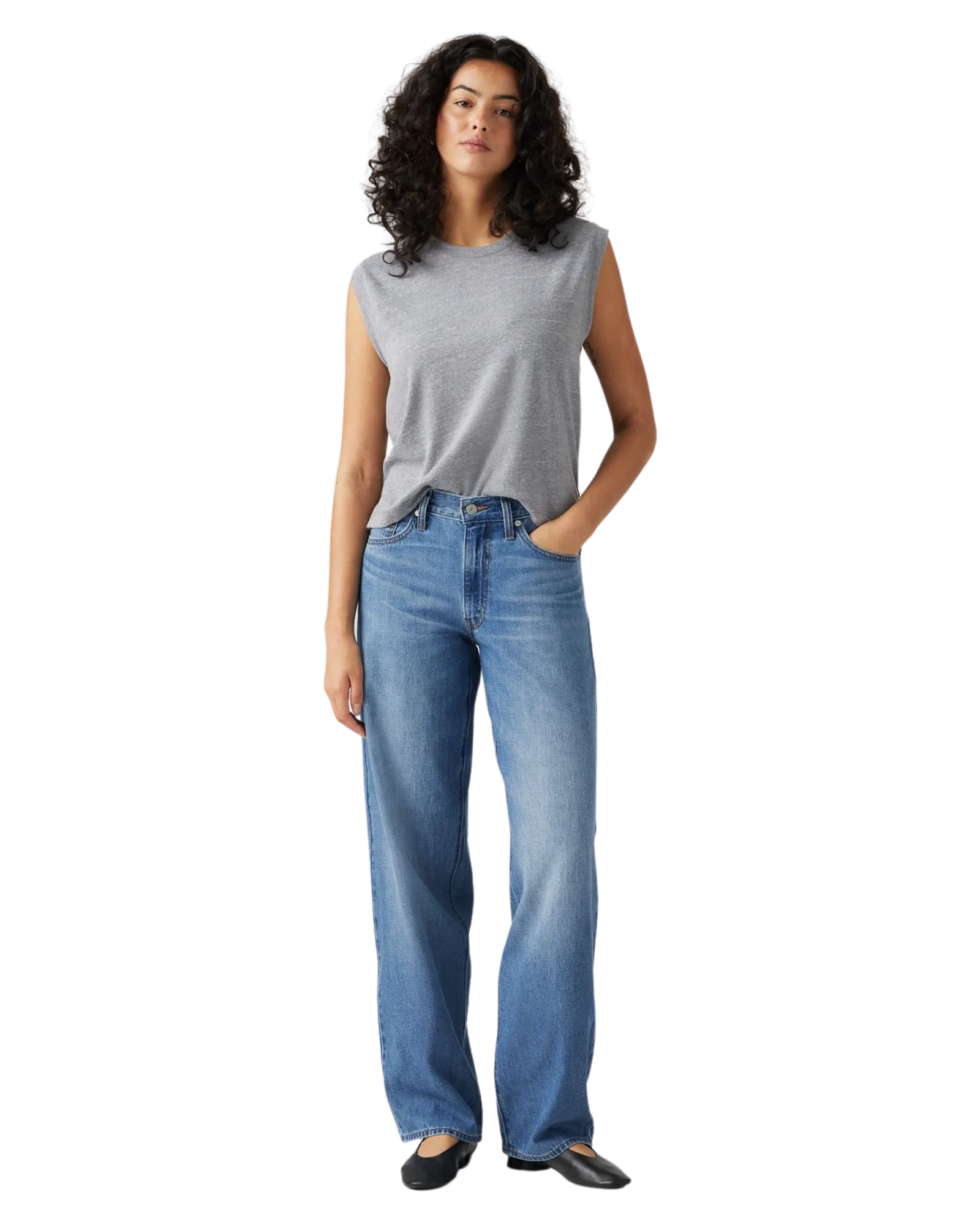 Levi's Baggy Dad Jeans in Heavy Check