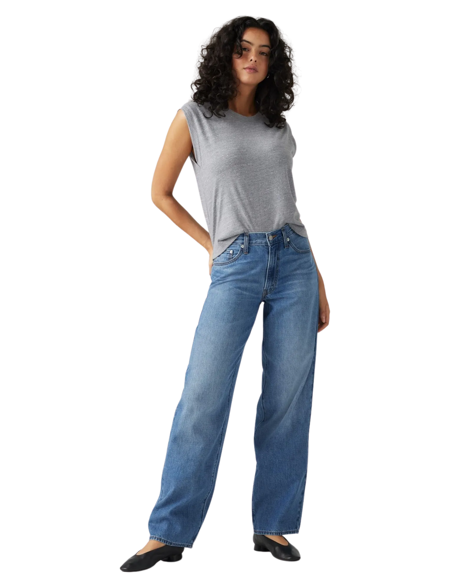 Levi's Baggy Dad Jeans in Heavy Check