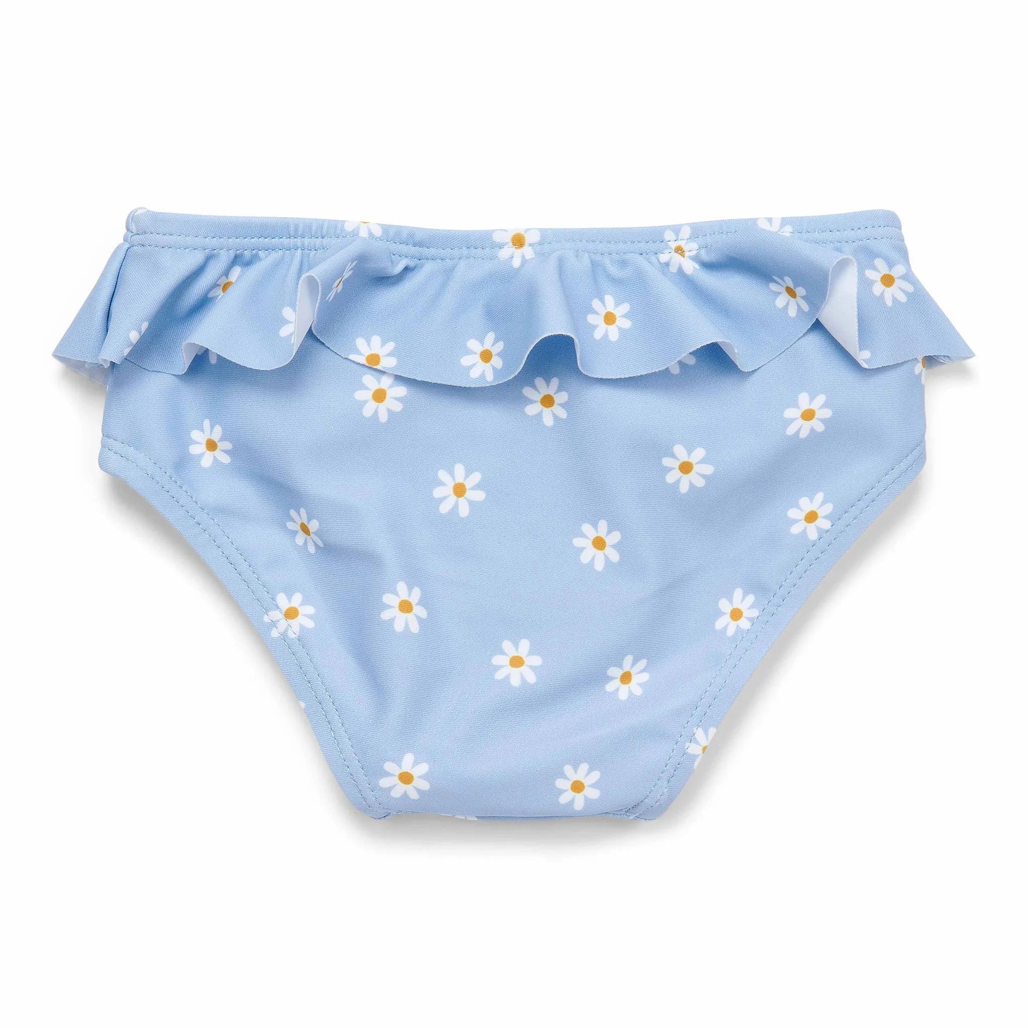 Little Dutch Rüschen-Bikini-Höschen - Blaue Gänseblümchen