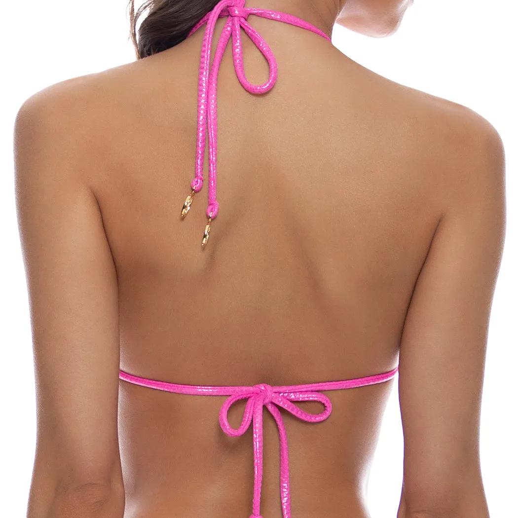 Leuchtendes Nahtloses Dreieck-Bikini-Oberteil