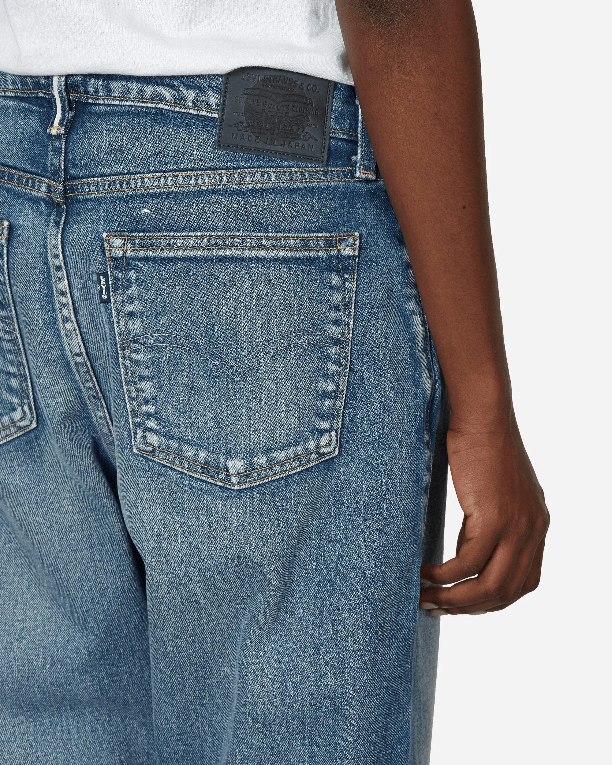 Hergestellt in Japan High Rise Boyfriend Jeans Blau