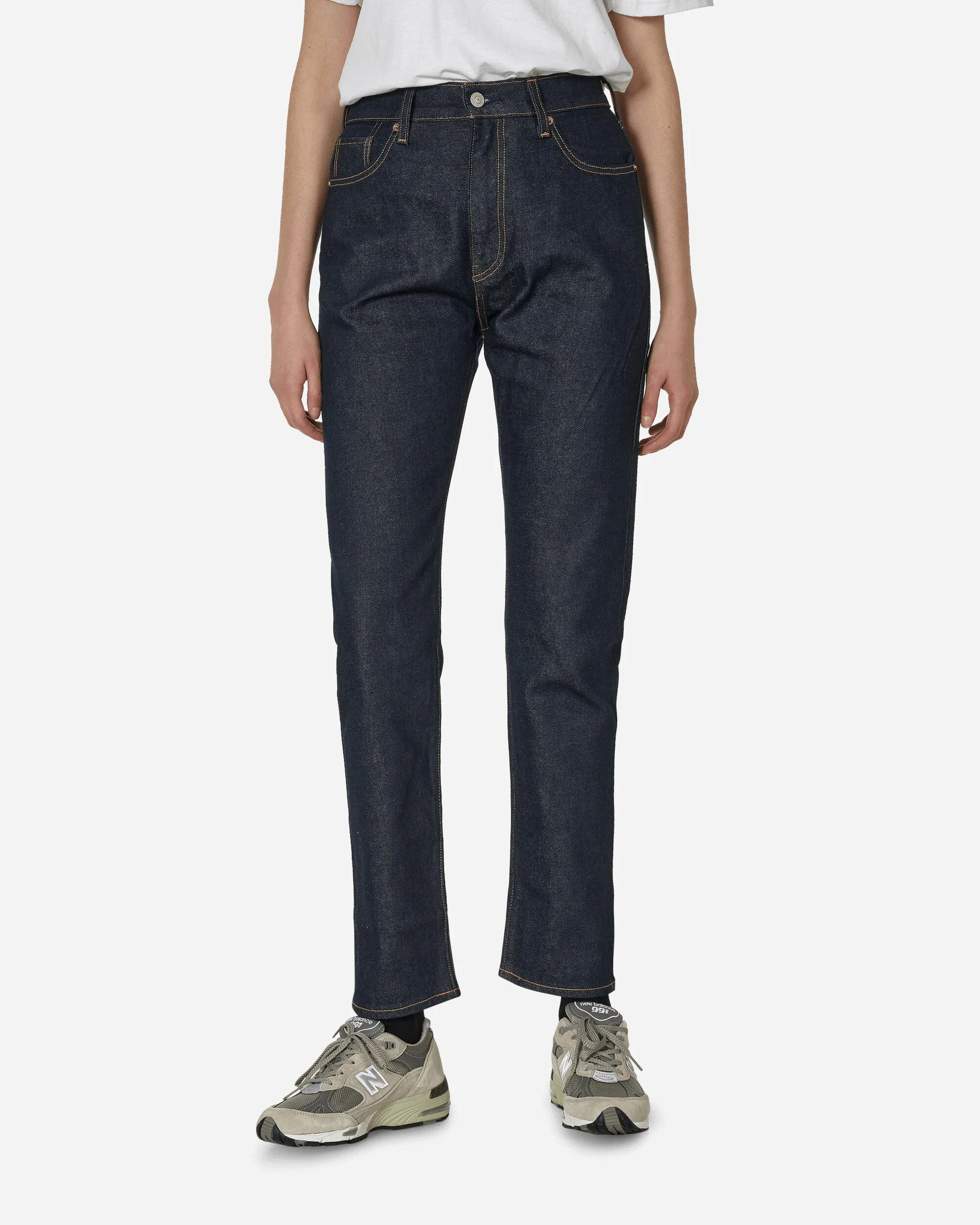 In Japan hergestellte High-Rise Slim Jeans in Blau