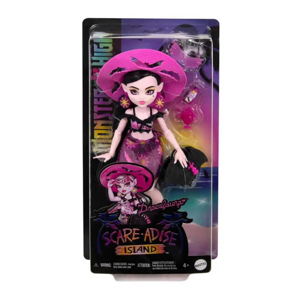 Mattel Toys Monster High Scare-Adise Island Draculaura Modepuppe