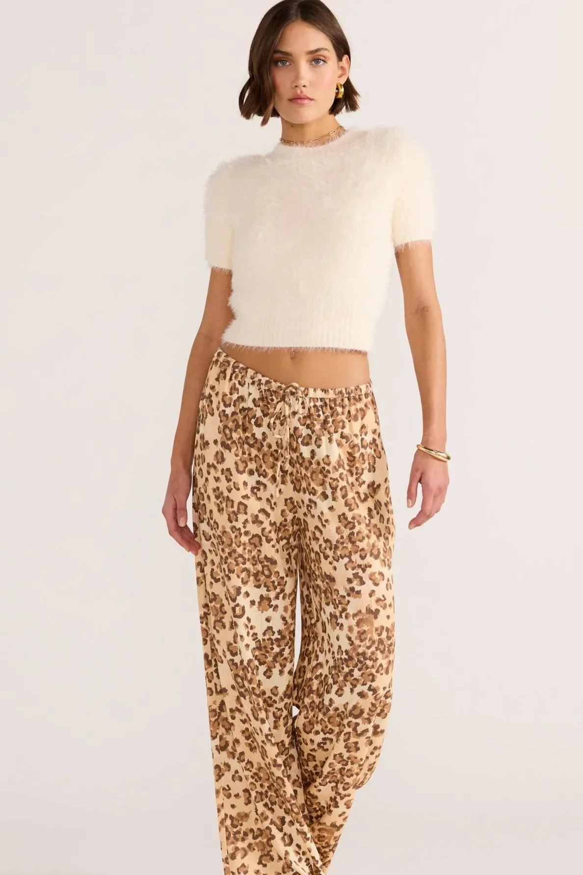 MinkPink Kleidung Arden Bundhose | Leopard