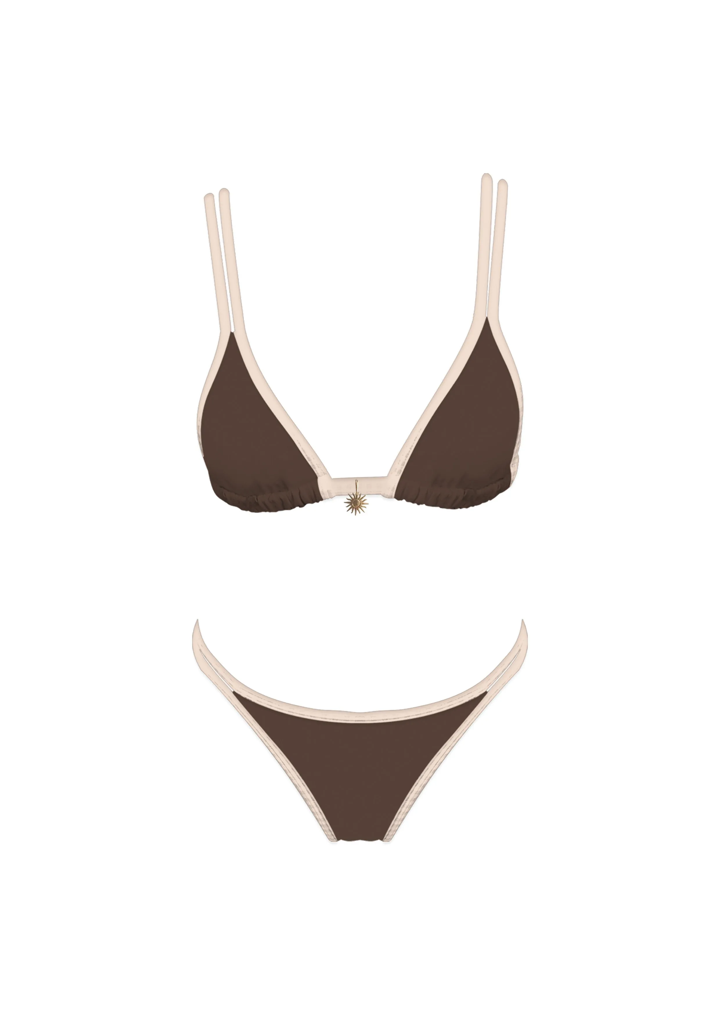 MOLOKINIS Diamond Head Bikini - Kakao