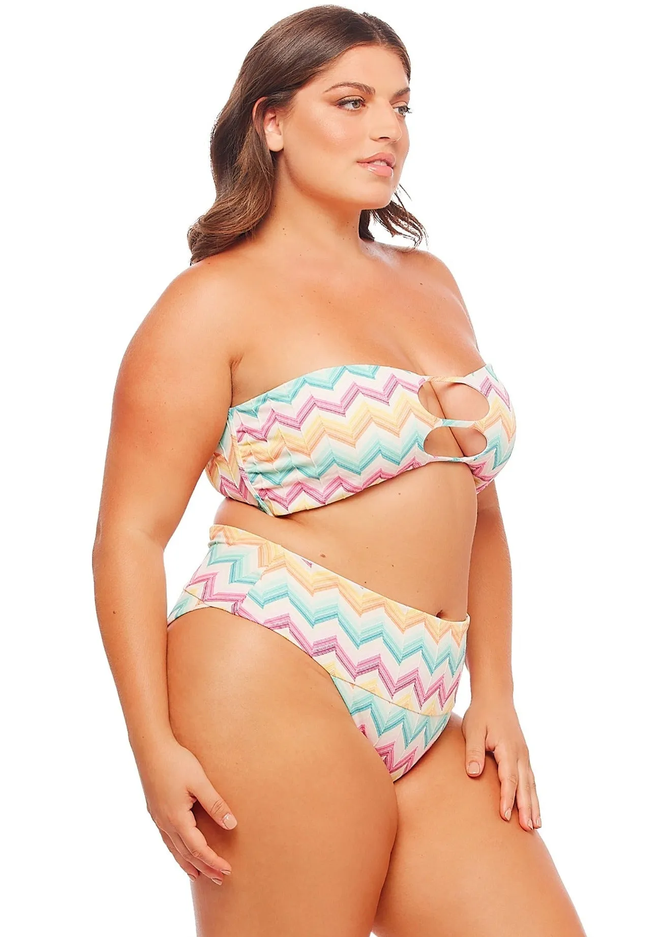 Monterey Bikini-Höschen mit voller Abdeckung - Kaleidoskop
