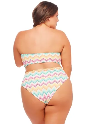 Monterey Bikini-Höschen mit voller Abdeckung - Kaleidoskop