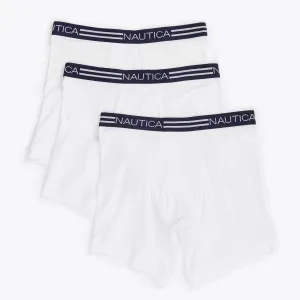 Nautica Men's Classic Boxer Briefs Bright White Nautica