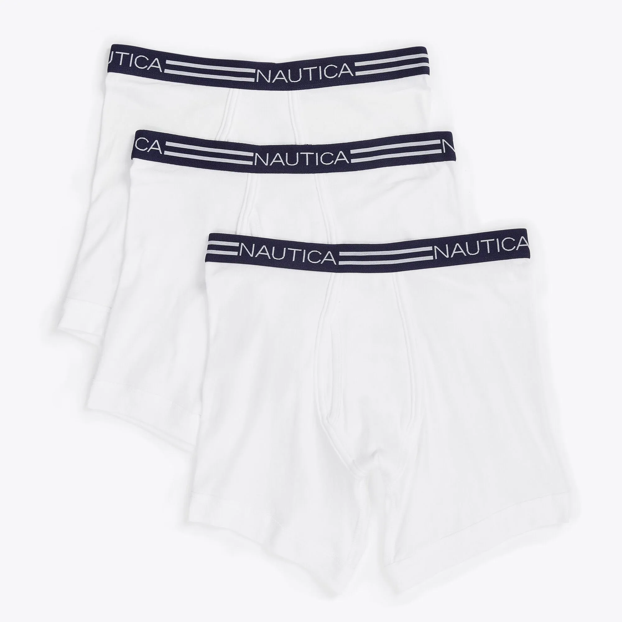 Nautica Herren Klassische Boxer Briefs Leuchtendes Weiß Nautica