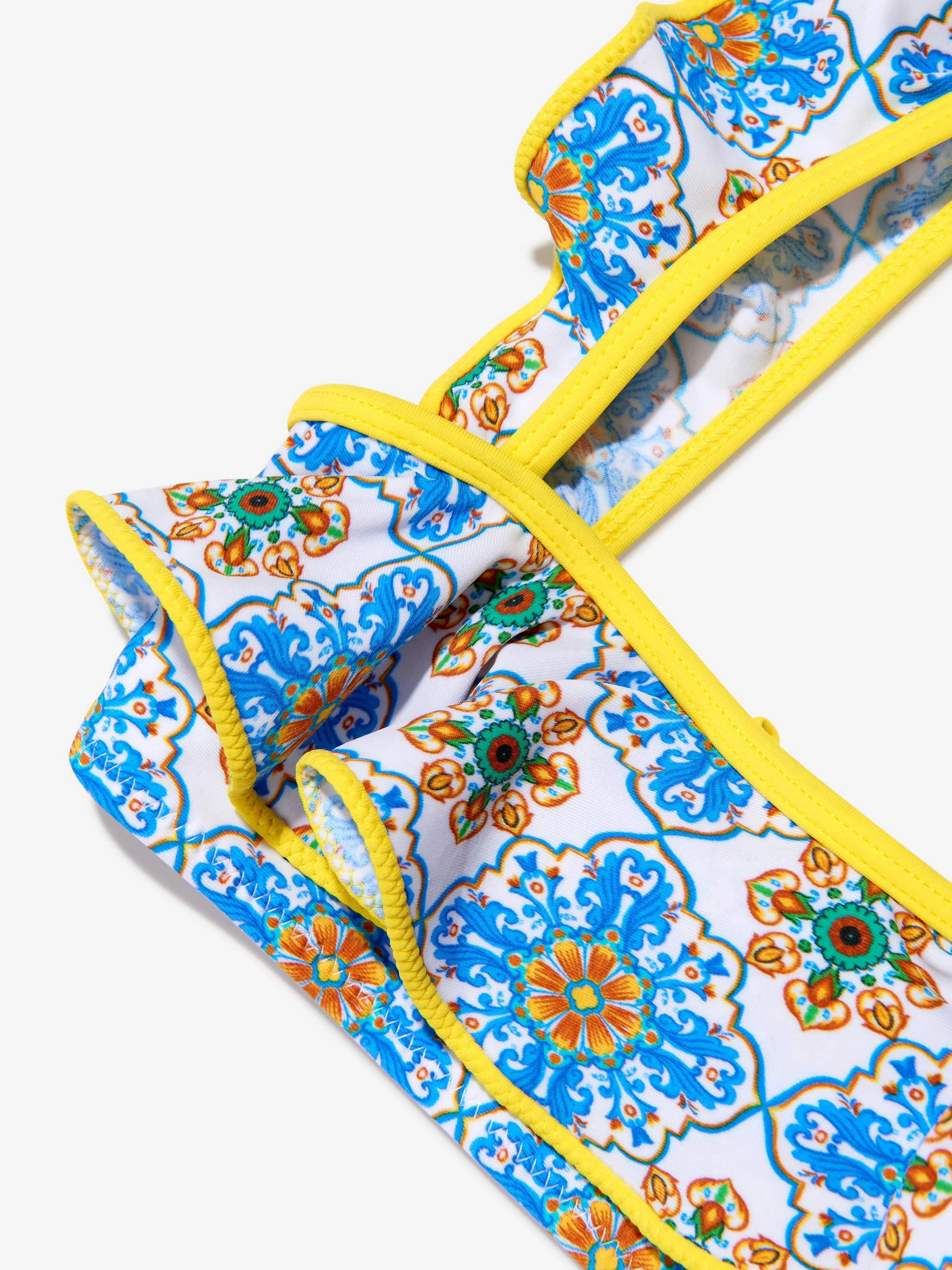 Nessi Byrd Girls Cari Ruffle Bikini in Mehrfarbig