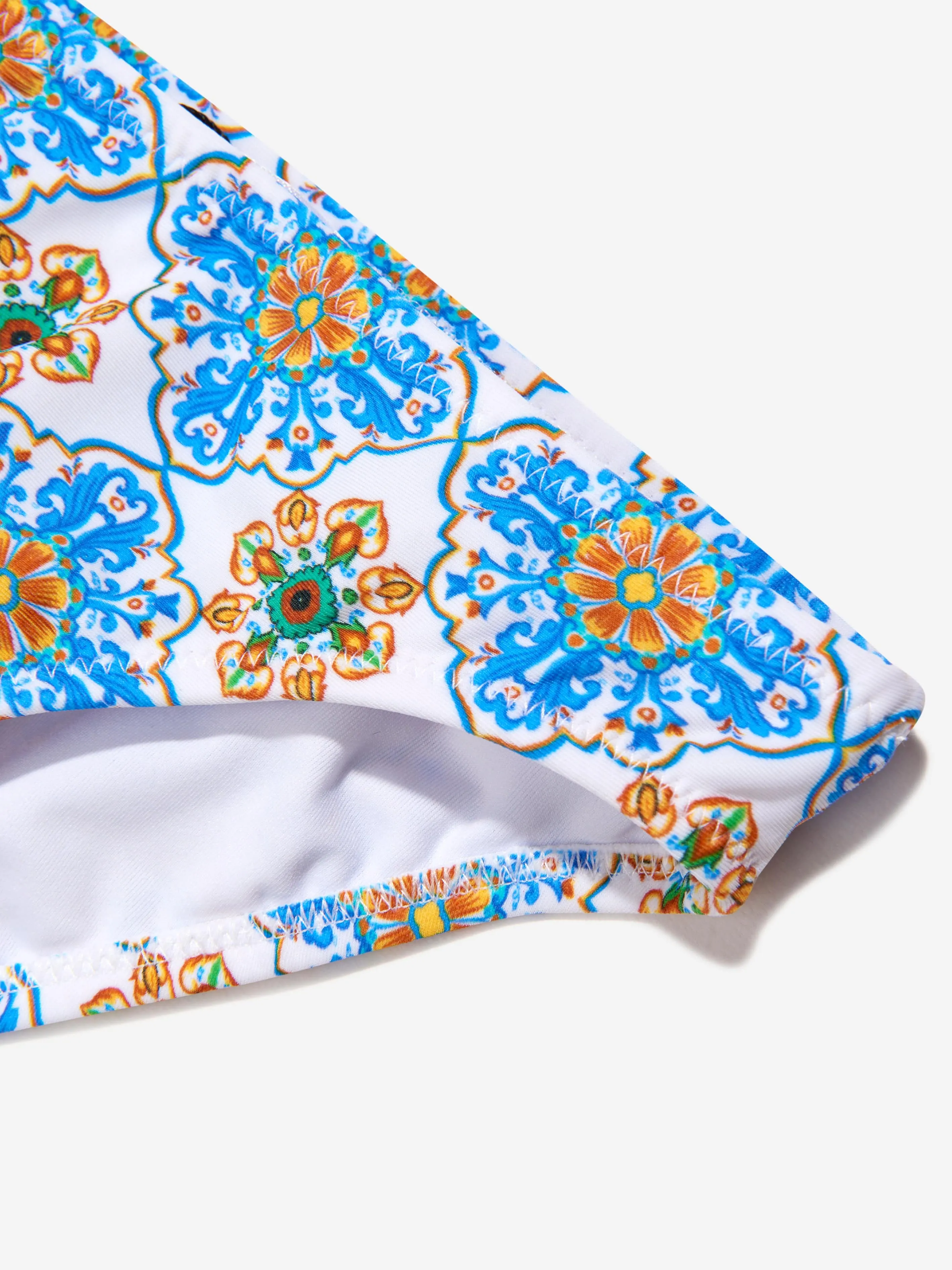Nessi Byrd Girls Cari Ruffle Bikini in Mehrfarbig