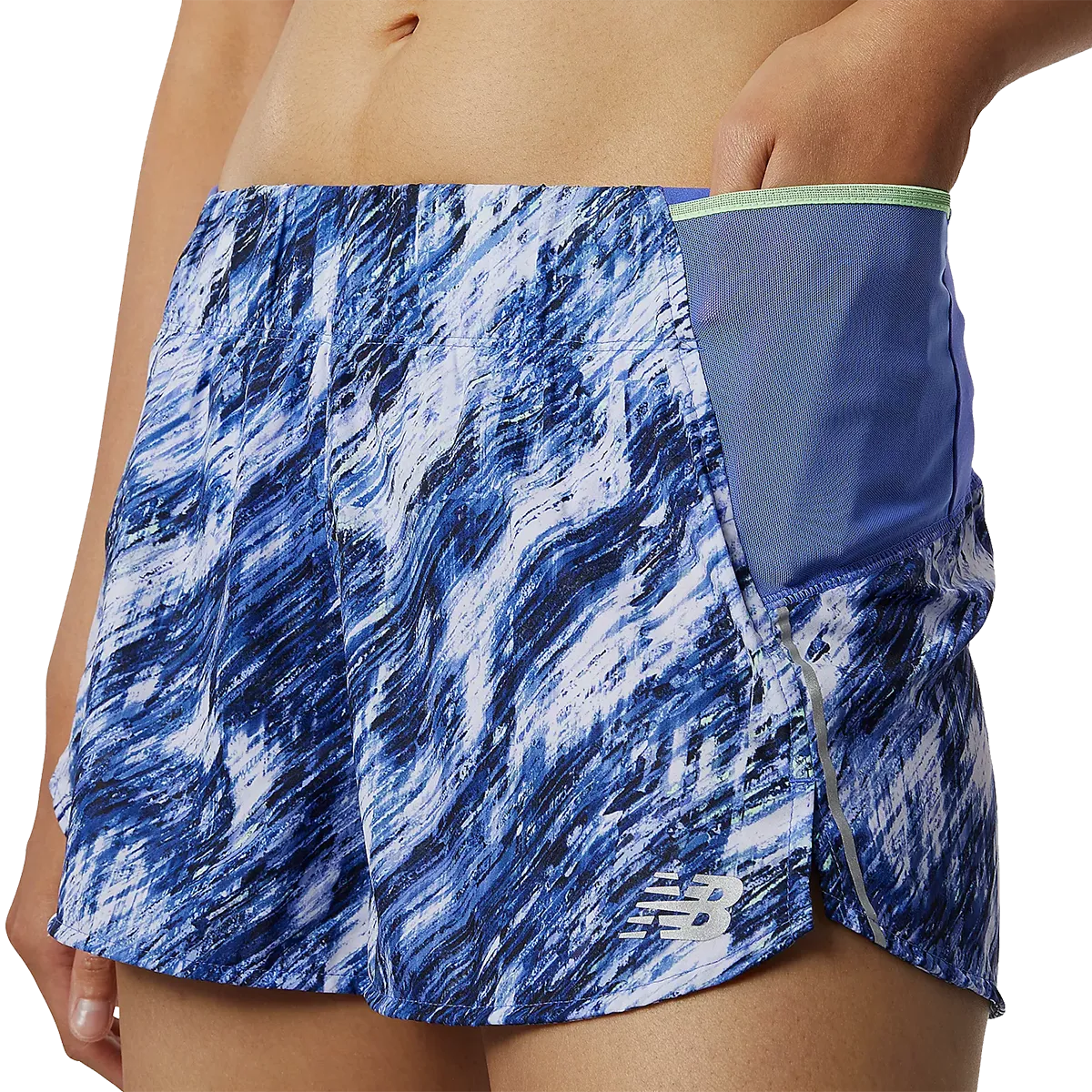 New Balance Damen bedruckte Impact Shorts 3