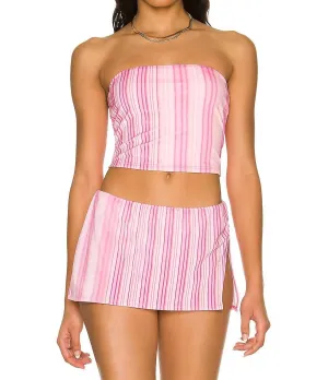 Peace Velvet Bikini-Oberteil in Solar-Streifen