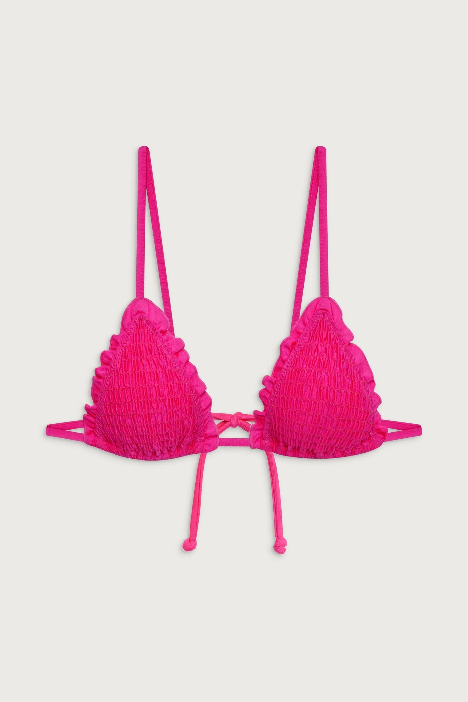 Penny Triangle Glanz Bikini-Oberteil