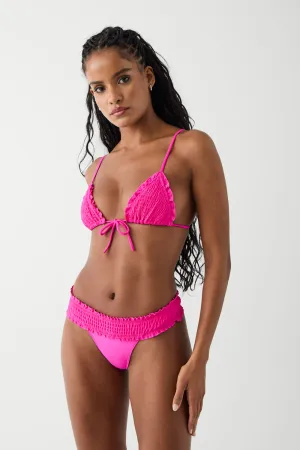 Penny Triangle Glanz Bikini-Oberteil