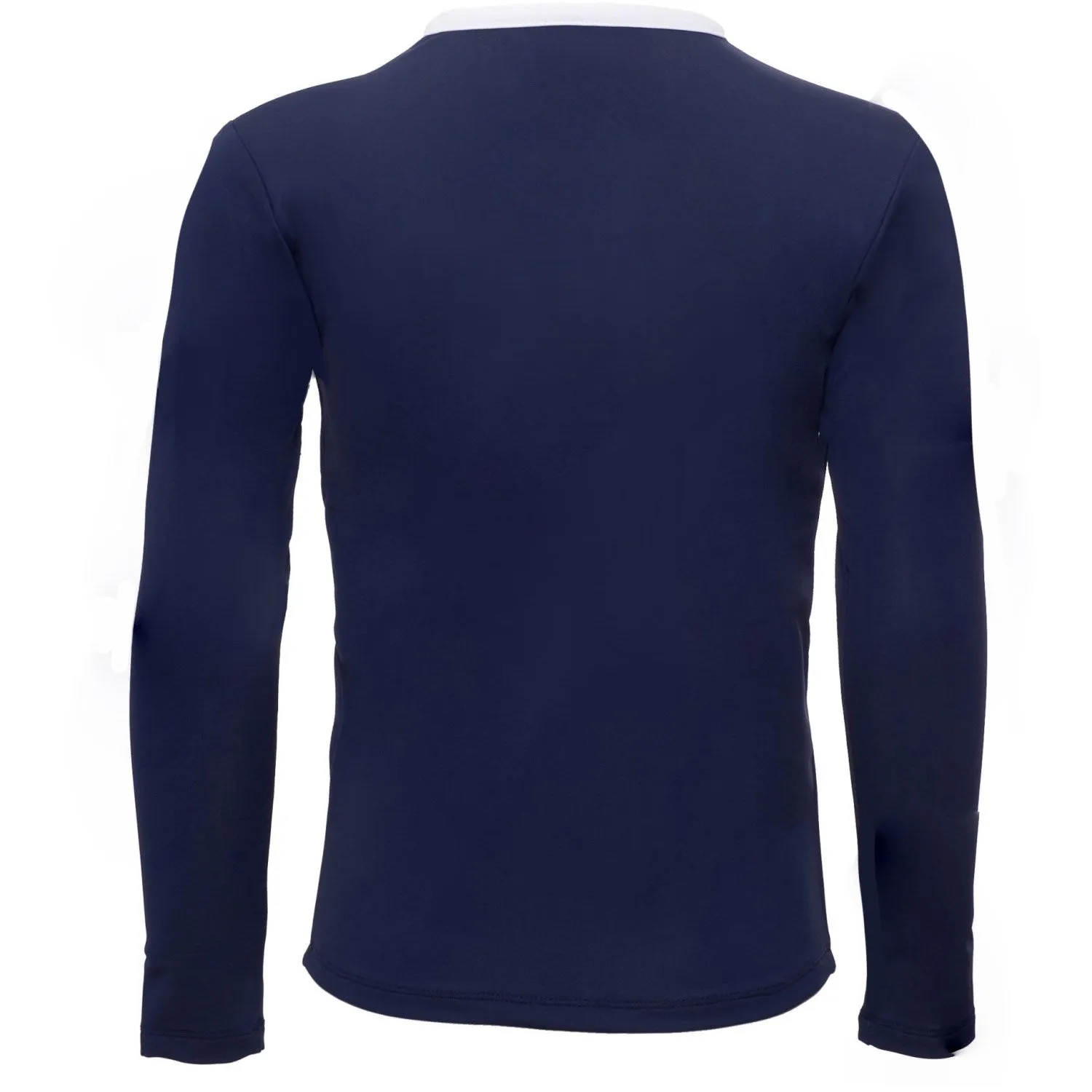 Petit Crabe Blau Basic Reißverschluss UV-Badehemd Langarm Petit-Crabe