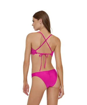 Pink Lady Spitzen-Bikiniunterteil mit Fächerdesign
