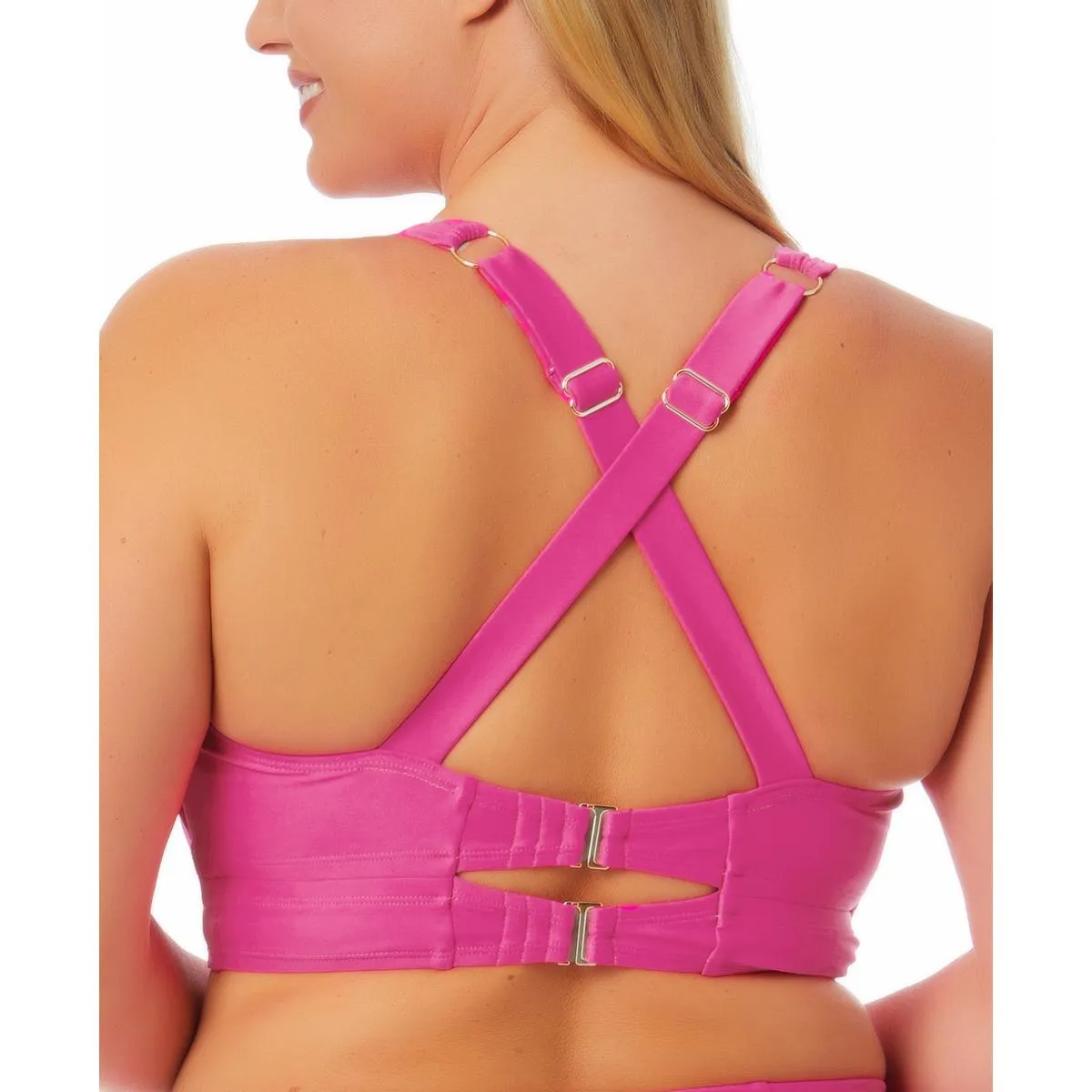 Plus Damen-Badebekleidung Sommer Bikini Bade-Oberteil