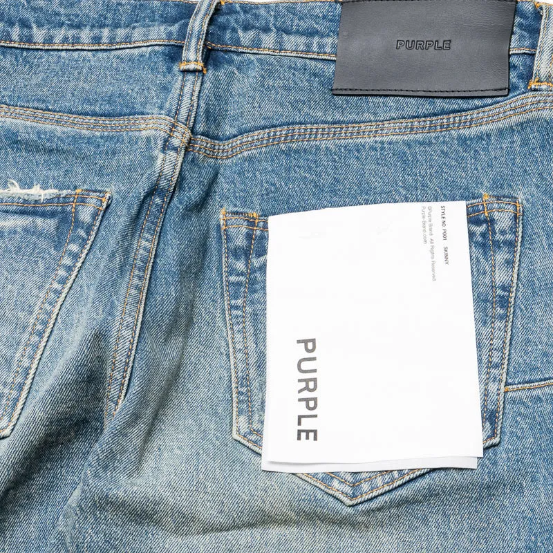 Purple Brand Low Rise Skinny Leg 9 To 5 Jeans - Dunkelindigo