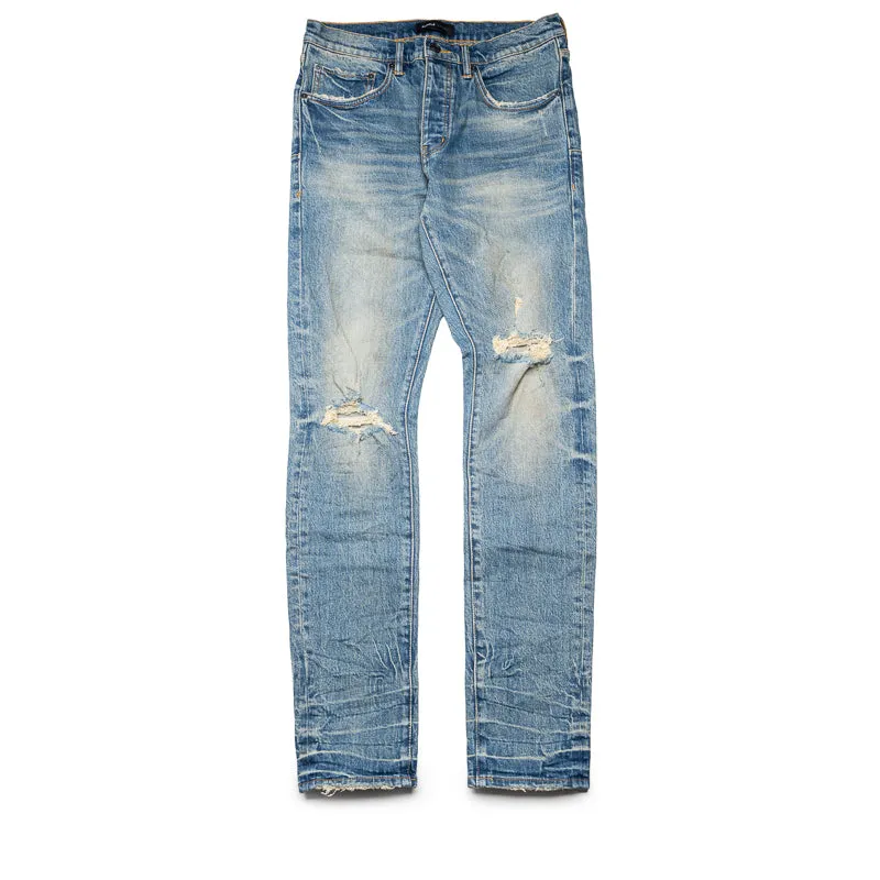 Purple Brand Low Rise Skinny Leg 9 To 5 Jeans - Dunkelindigo