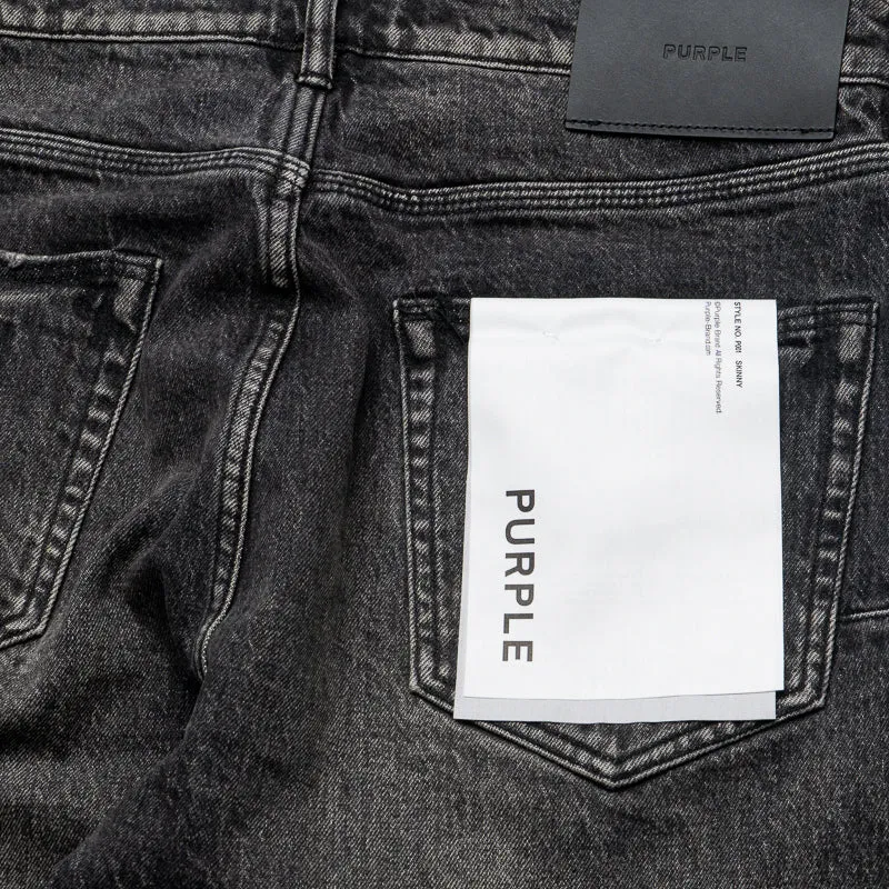 Purple Brand Low Rise Skinny Leg Tinted Jean - Schwarz