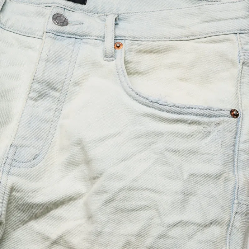 Purple Brand Low Rise Skinny Leg Vintage Jeans mit ausgewaschenen Knien - Hellindigo