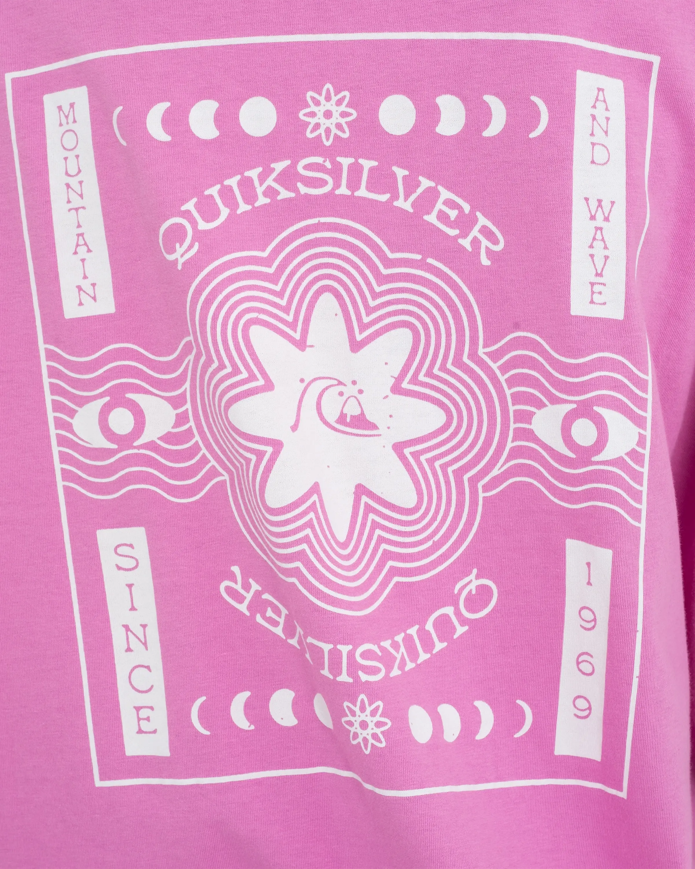 Quiksilver Clothing Das Boyf Crop T-Shirt in Mondlicht Mauve