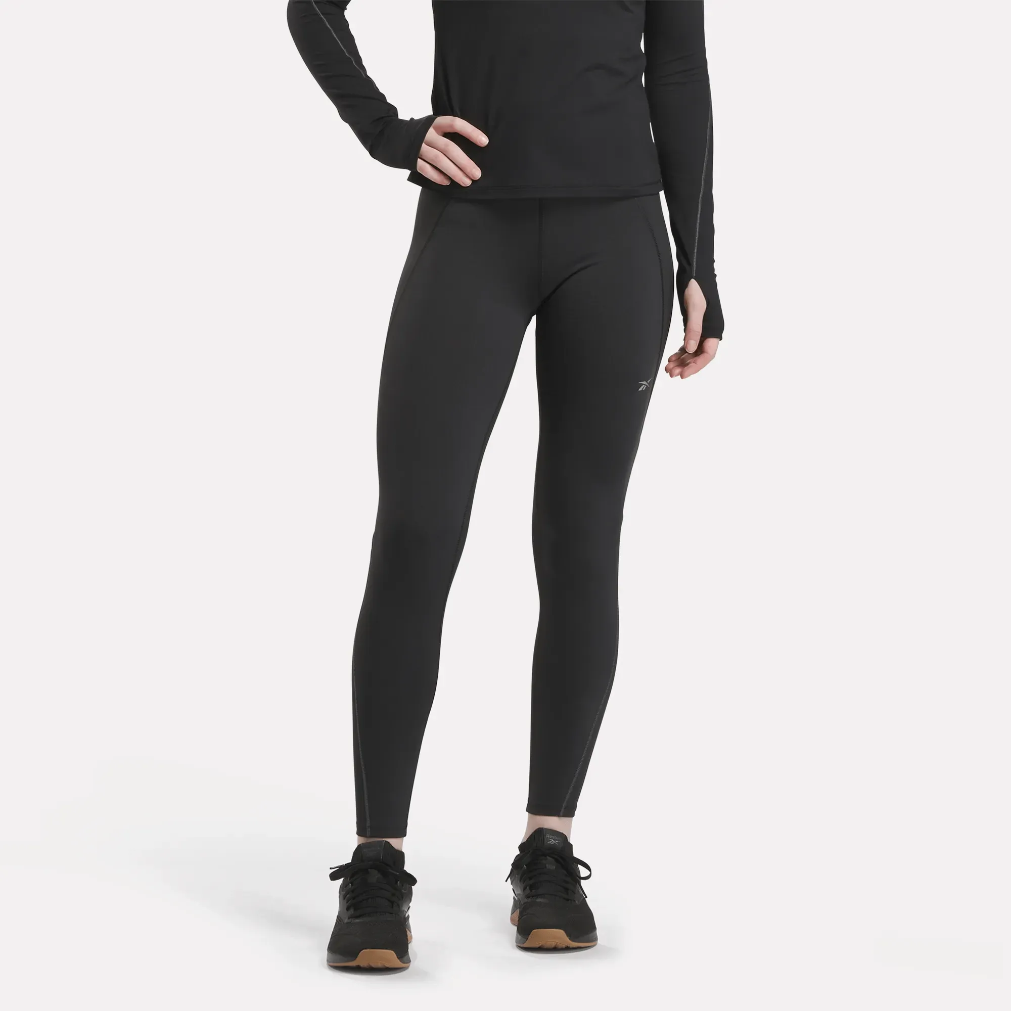 Reebok Bekleidung Damen Lux High-Rise RBK-FIRE  Leggings