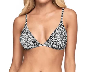Umkehrbarer Dreiecks-Bikini-Oberteil in femininer Blumenoptik