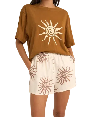 Rhythm Clothing Seefahrer-Wandelshorts in Braun