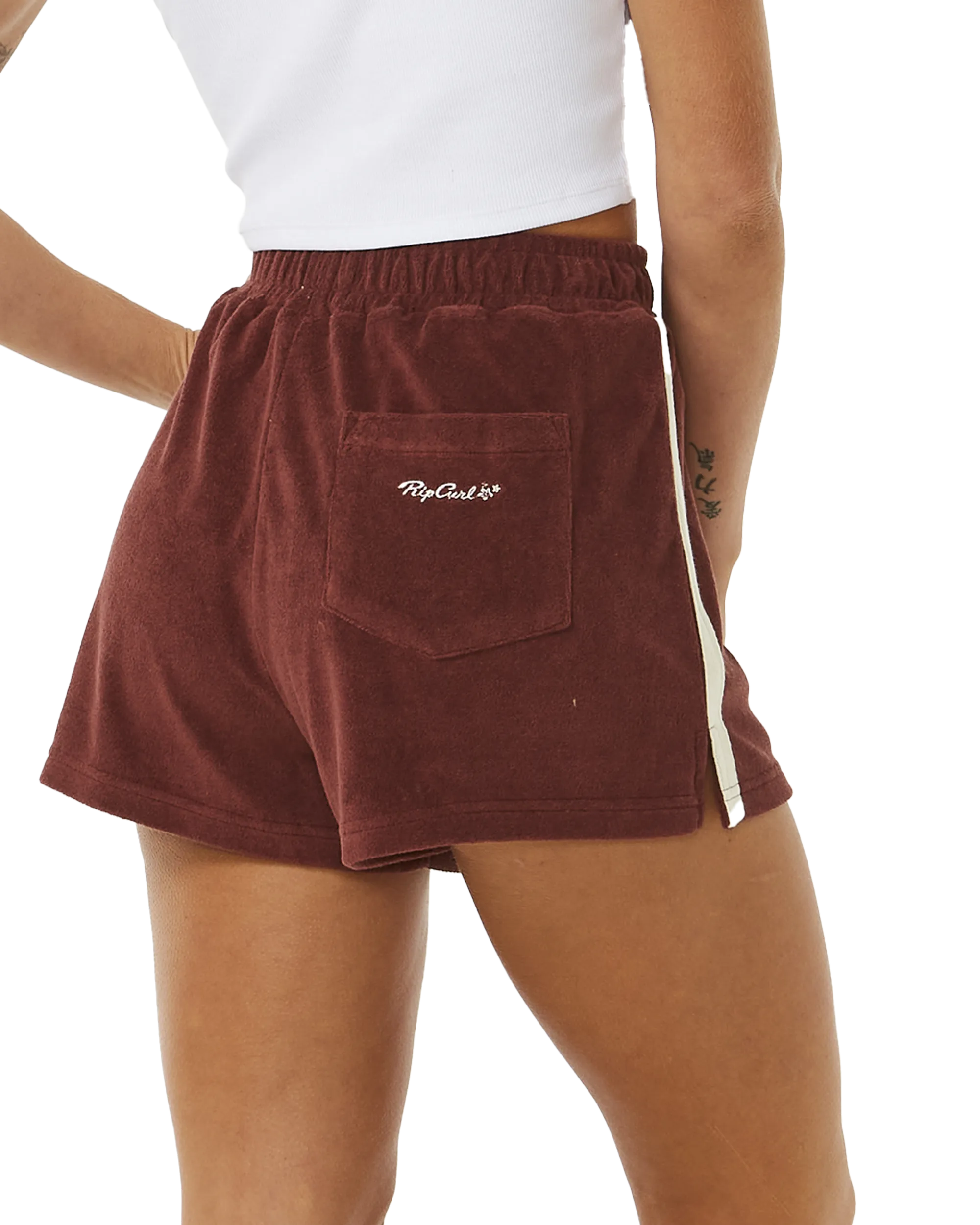 Rip Curl Clothing Revival Terry Shorts in Pflaume