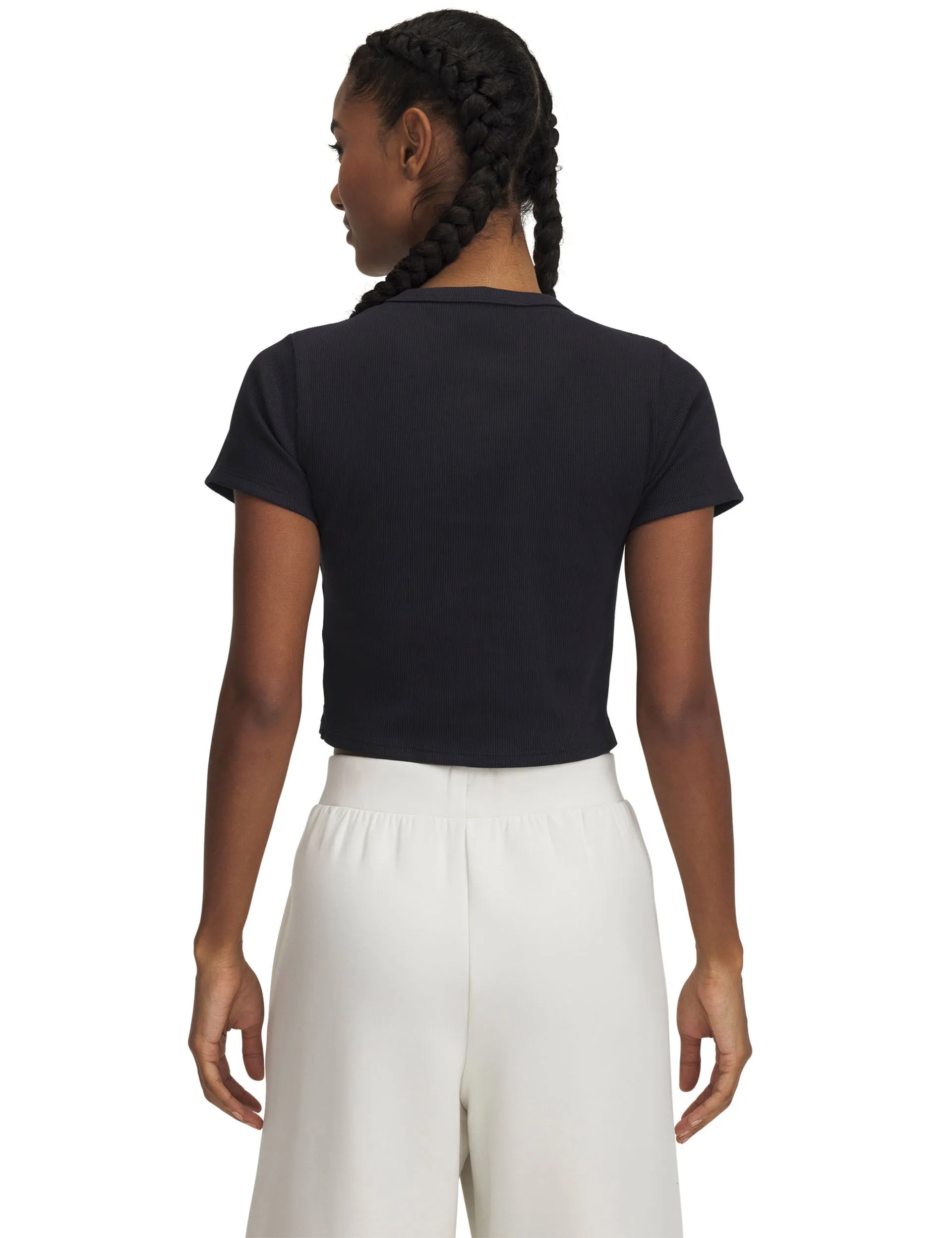 Rival Rib Baby T-Shirt - Schwarz/Weiß Under Armour Kleidung