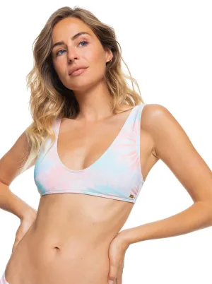 Roxy Nautilus Elongated Triangle Bikini-Oberteil - Pfirsich Amber Nautilus Tie Dye
