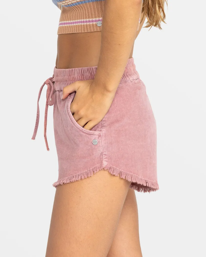 Roxy Scenic Route Cord Shorts - Mauve Orchidee