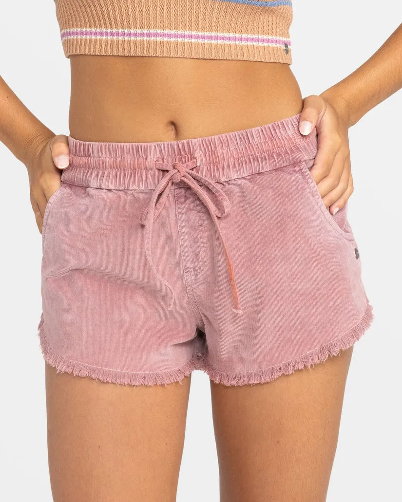 Roxy Scenic Route Cord Shorts - Mauve Orchidee