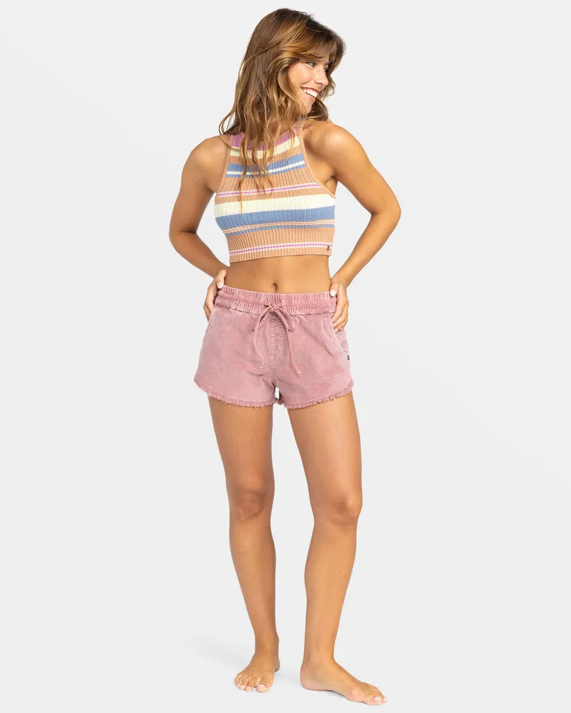 Roxy Scenic Route Cord Shorts - Mauve Orchidee