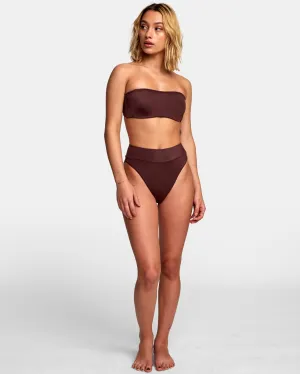 RVCA- SOLID BANDEAU BIKINI-TOP