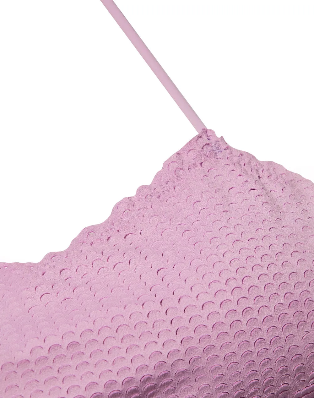 Schuppen Ana Asymmetrisches Bikini-Oberteil