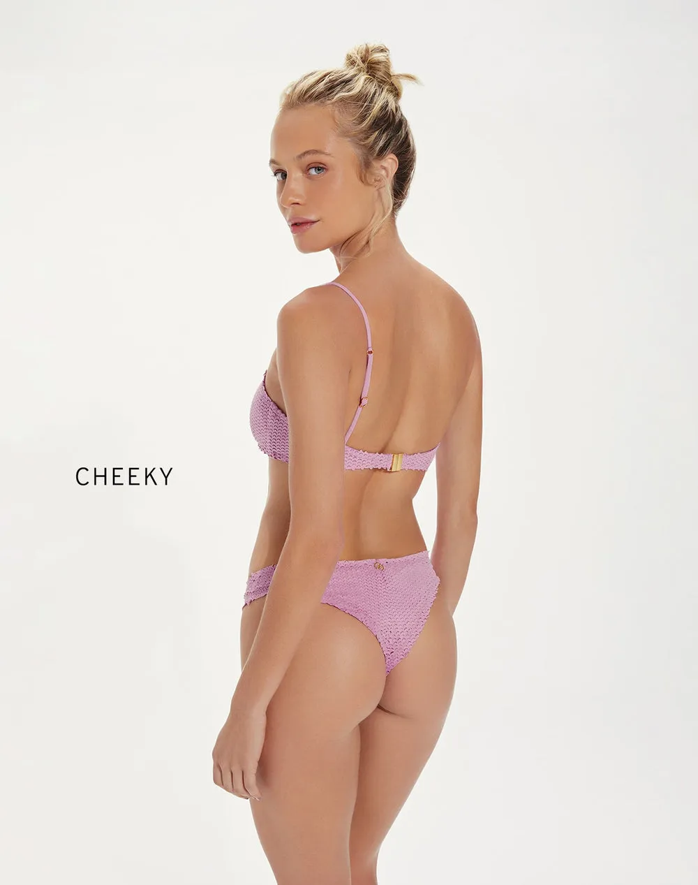 Schuppen Ana Asymmetrisches Bikini-Oberteil
