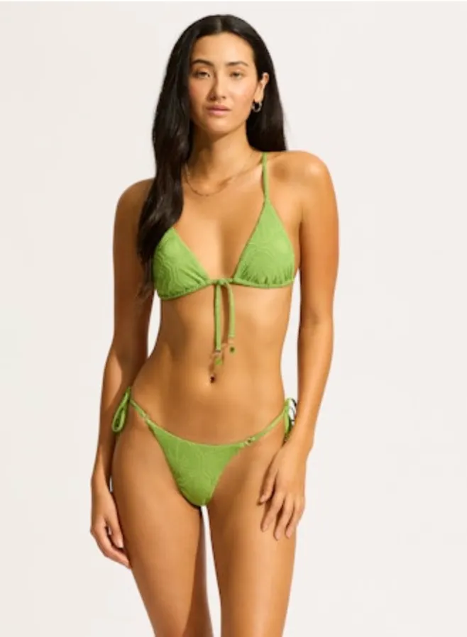 SEAFOLLY Oasis Slide Tri Bikini-Oberteil - Salbei